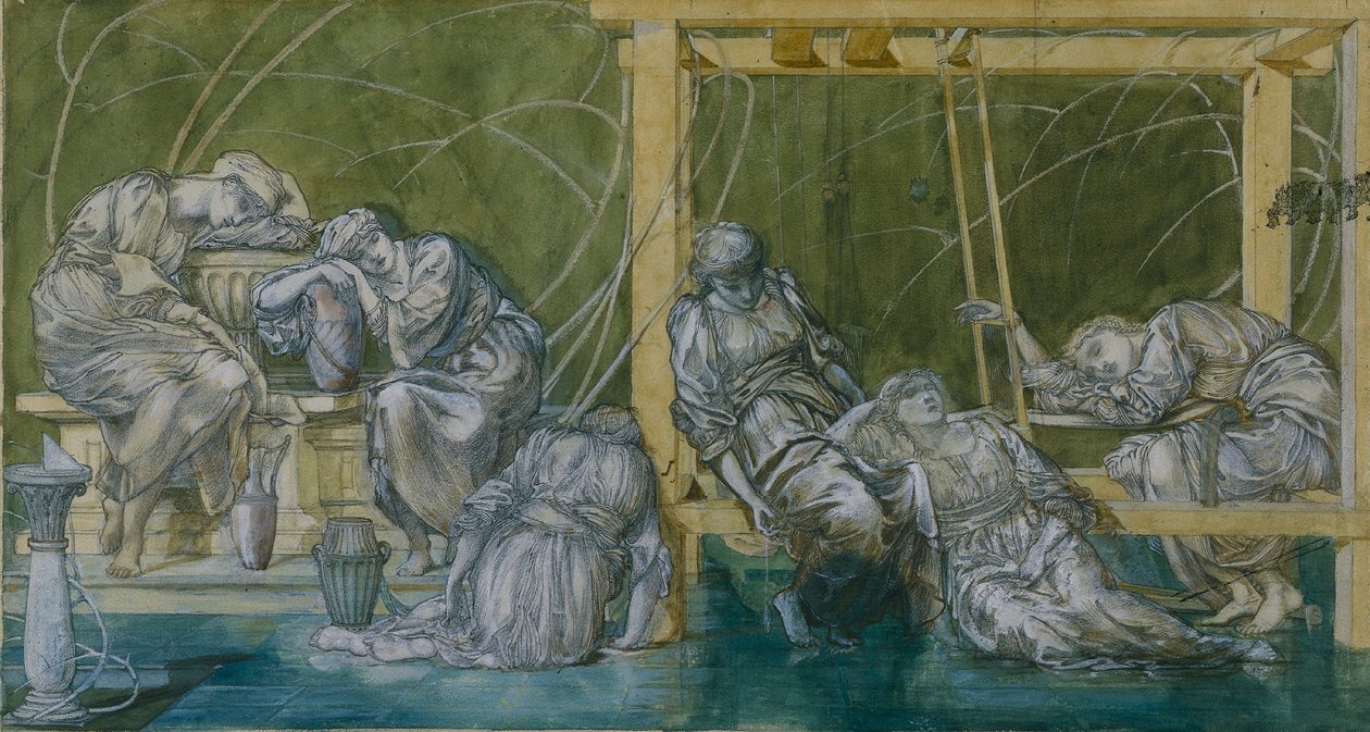 Bahçe Mahkemesi by Edward Burne Jones