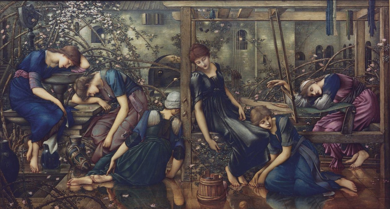 Bahçe Mahkemesi, 1875-1880. by Edward Burne Jones