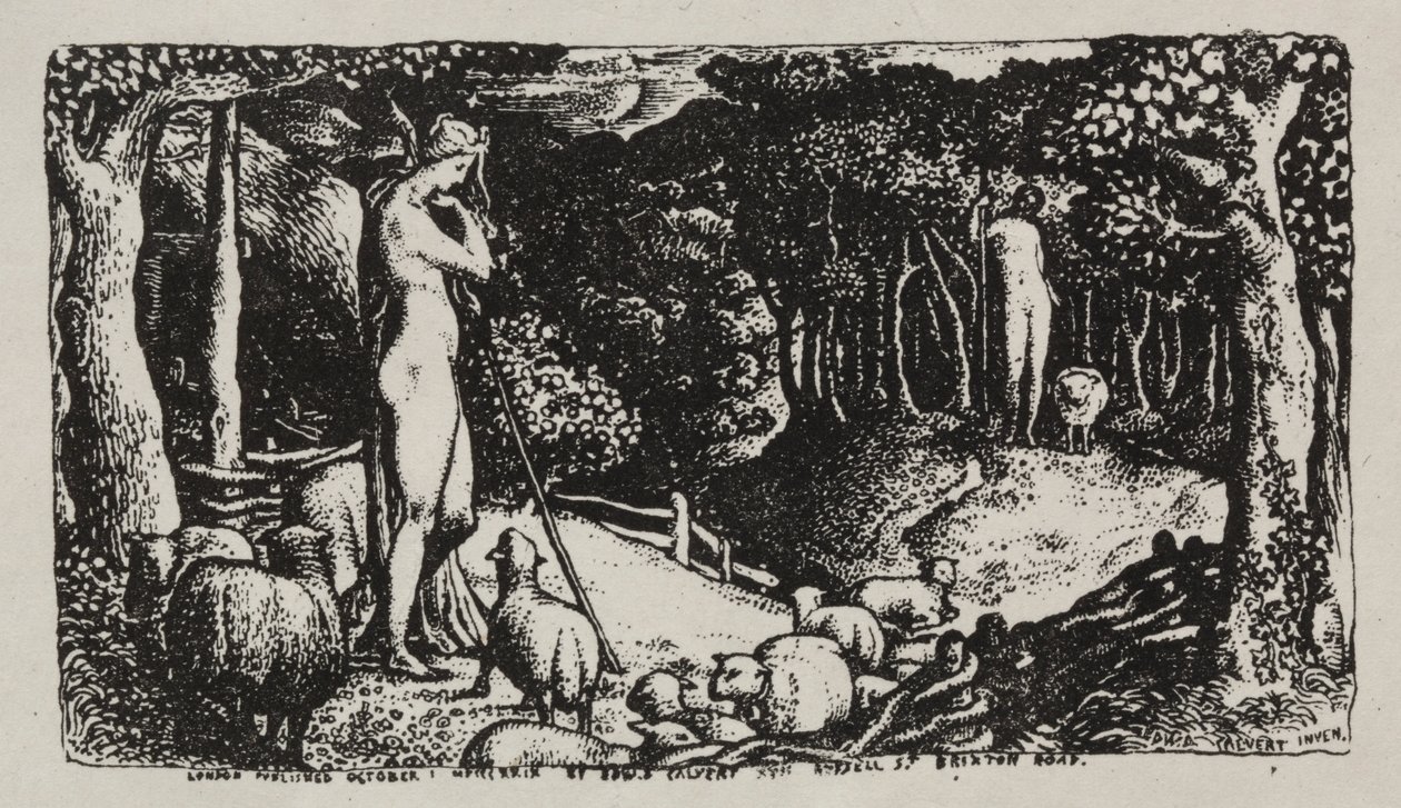 İdeal Pastoral Yaşam by Edward Calvert