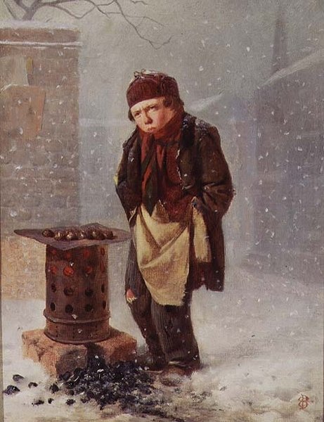 Kestane Satıcısı (petrol) by Edward Charles Barnes