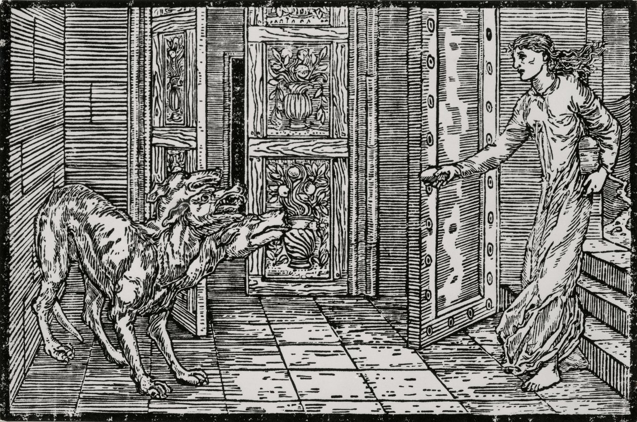 Cerberus by Edward Coley (after) Burne Jones