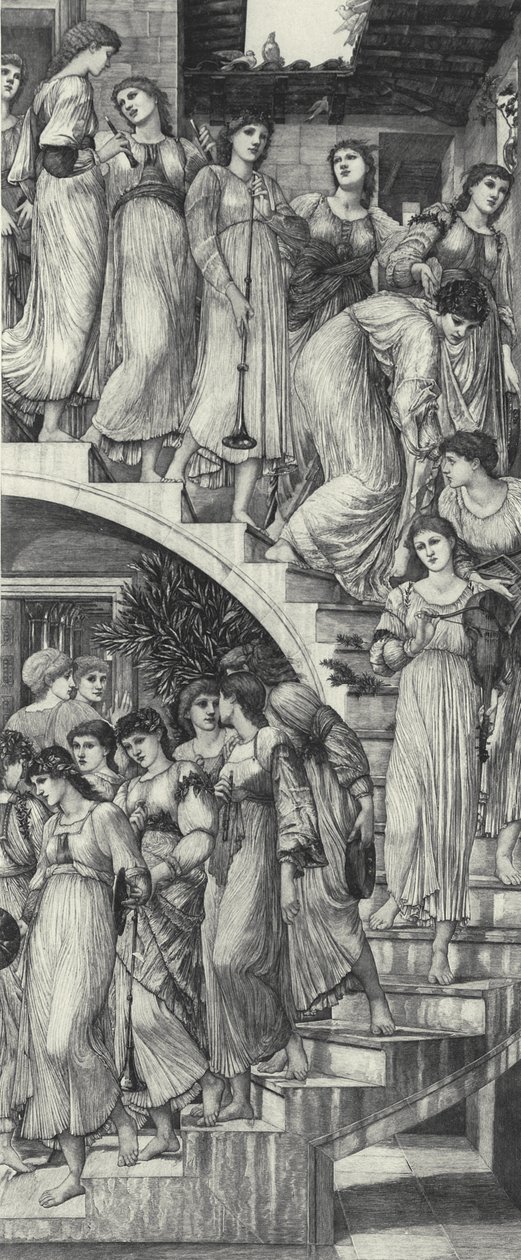 Altın Merdivenler by Edward Coley (after) Burne Jones