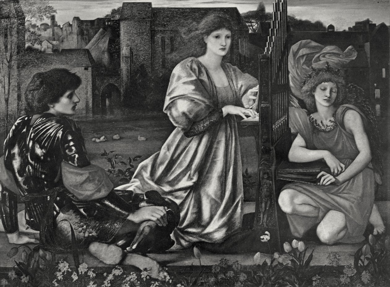 aşk şarkısı by Edward Coley (after) Burne Jones