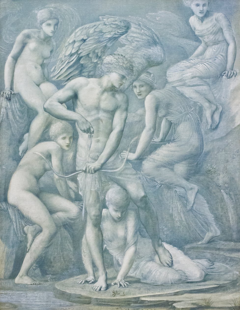 Aşk tanrısının avlanma alanları by Edward Coley Burne Jones