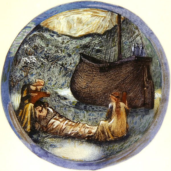 Çiçek Kitabı: XXXV. Çayır Tatlı by Edward Coley Burne Jones