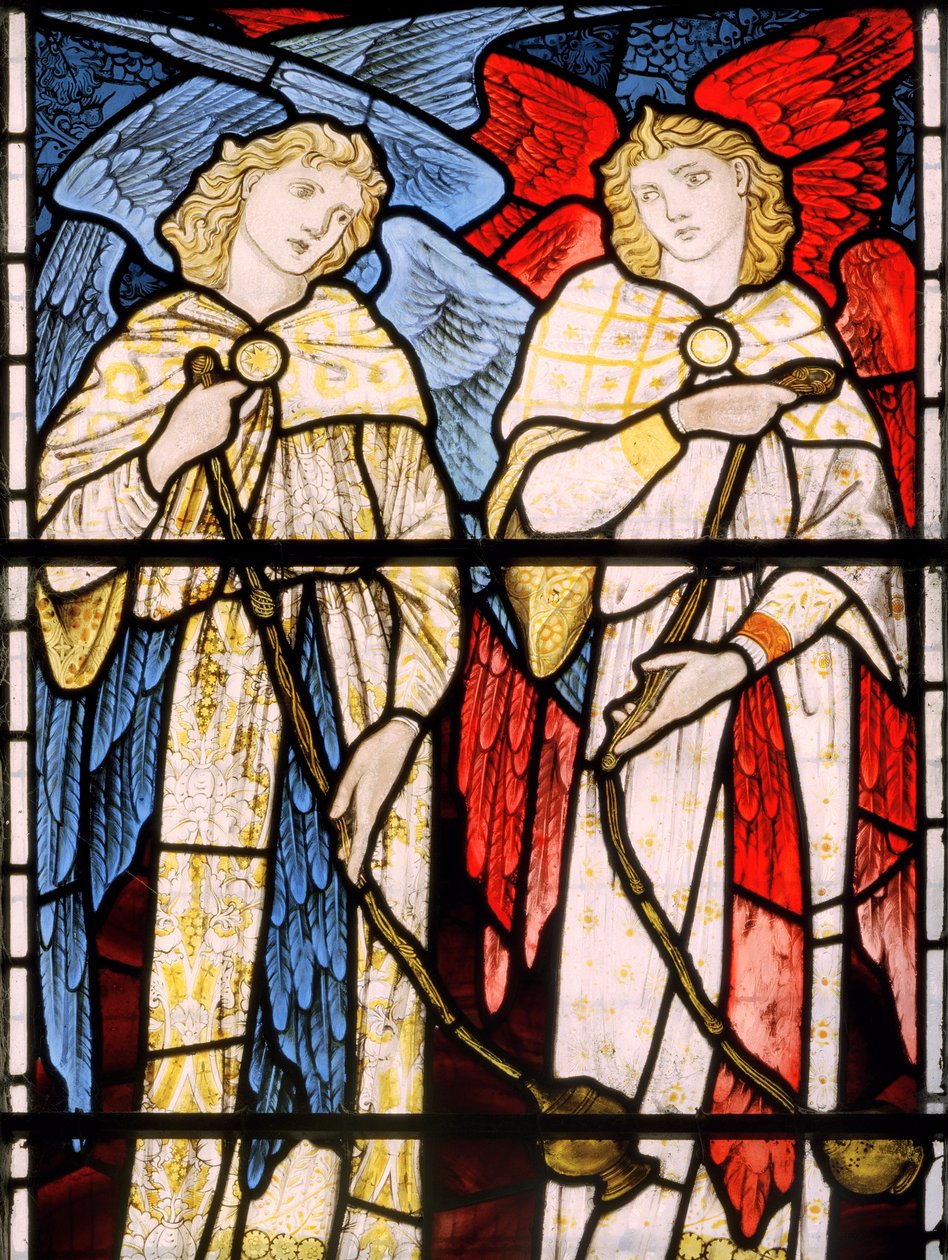 Buhurdan Melekler, 1869 (vitray) by Edward Burne Jones