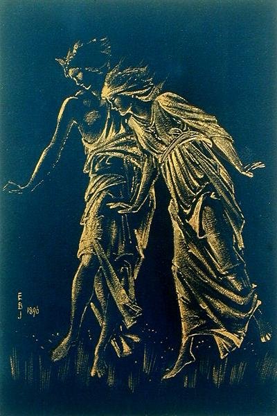 kızlar dans by Edward Coley Burne Jones