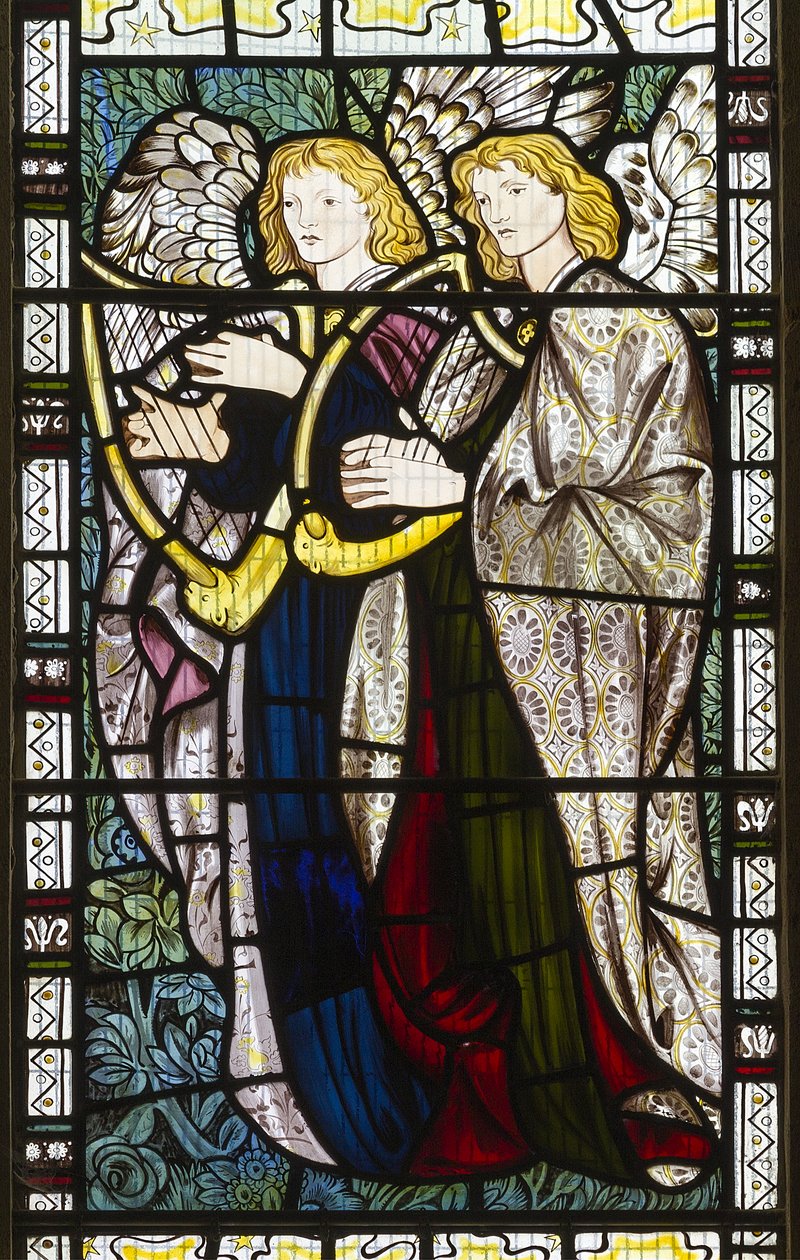 Müzikal Melekler, 1865 by Edward Burne Jones