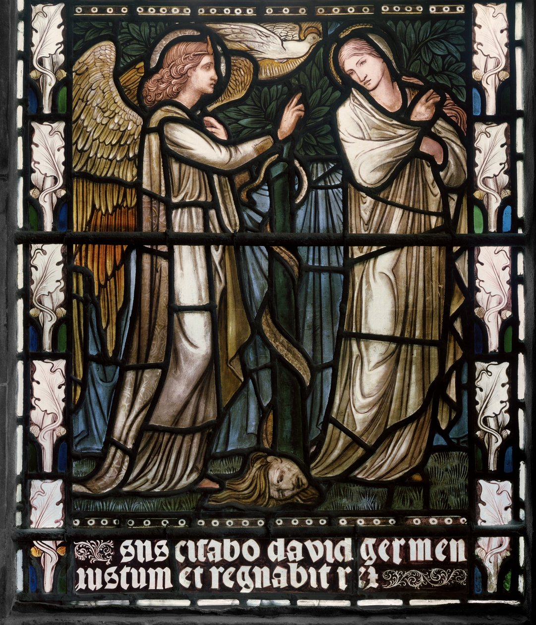Müjde, 1876 (vitray) by Edward Burne Jones