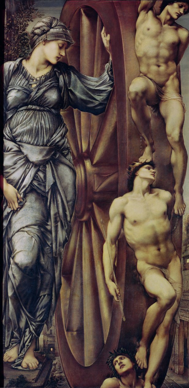 Şans tekeri by Edward Burne Jones