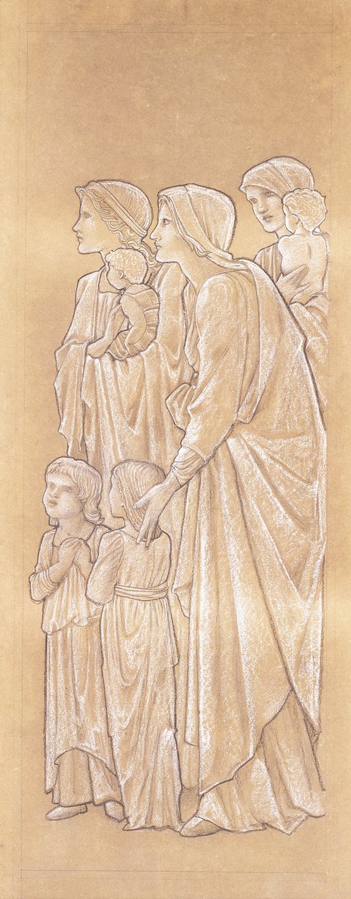 Çocukları Mesih'e getiren kadınlar, by Edward Burne Jones