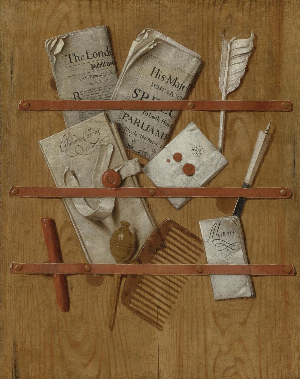 Trompe loeil, 1696 by Edward Collier