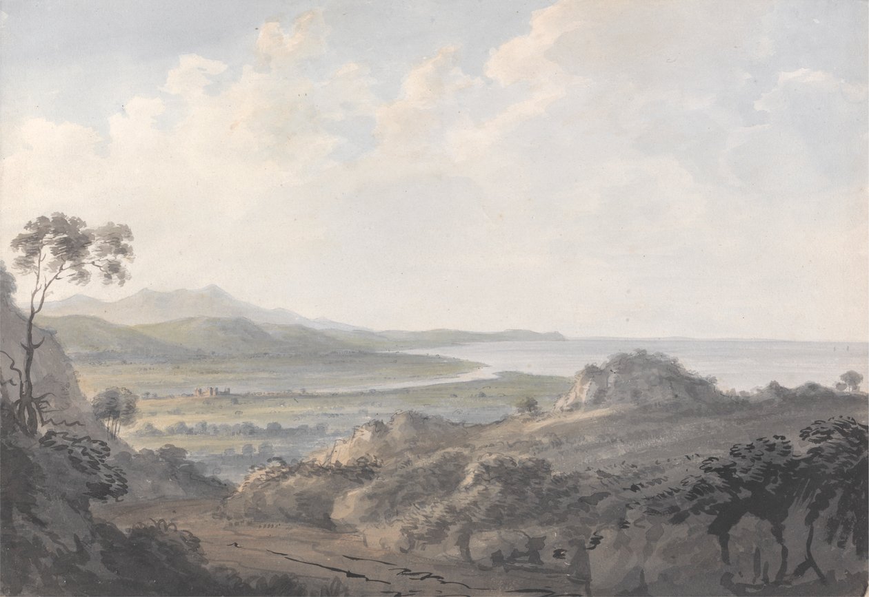 Nehir Ağzı ile Sahil Manzarası by Edward Dayes