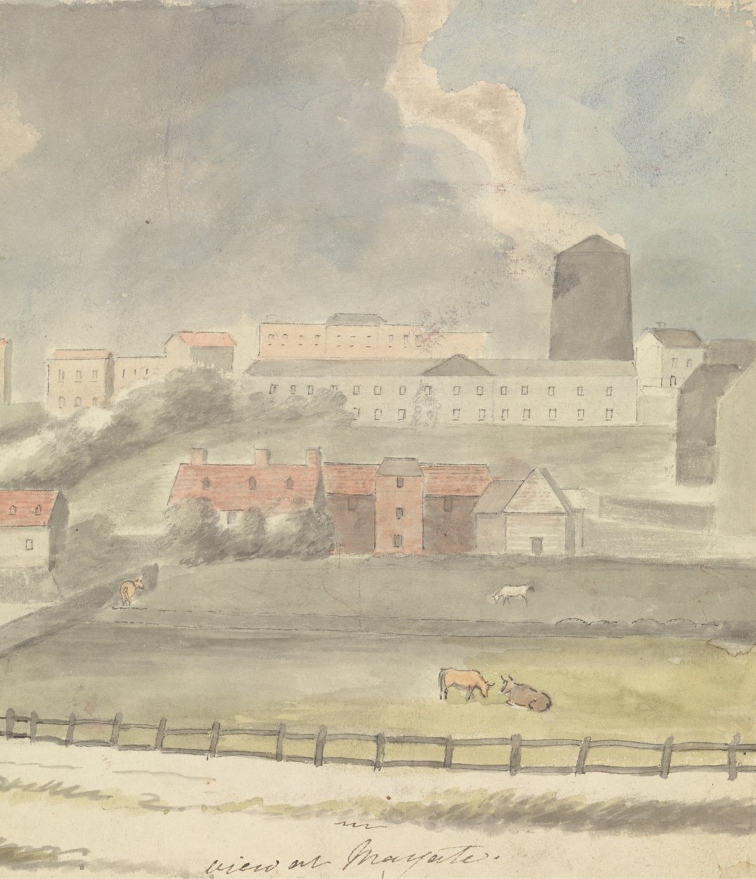 Margate'de görüntüle by Edward Francis Burney