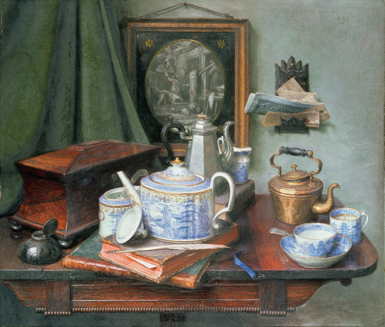 Çay zamanı by Edward George Handel Lucas