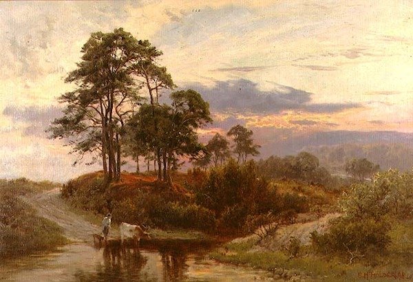 Günün sonu by Edward Henry Holder
