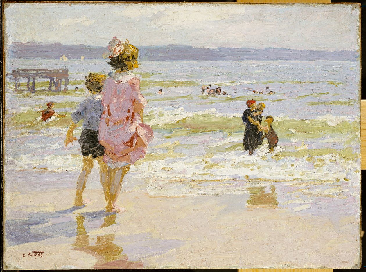deniz kıyısında by Edward Henry Potthast