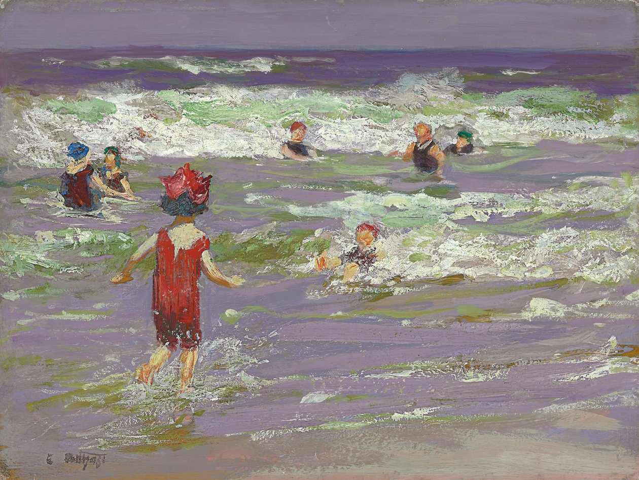 Küçük Deniz Yıkanan by Edward Henry Potthast