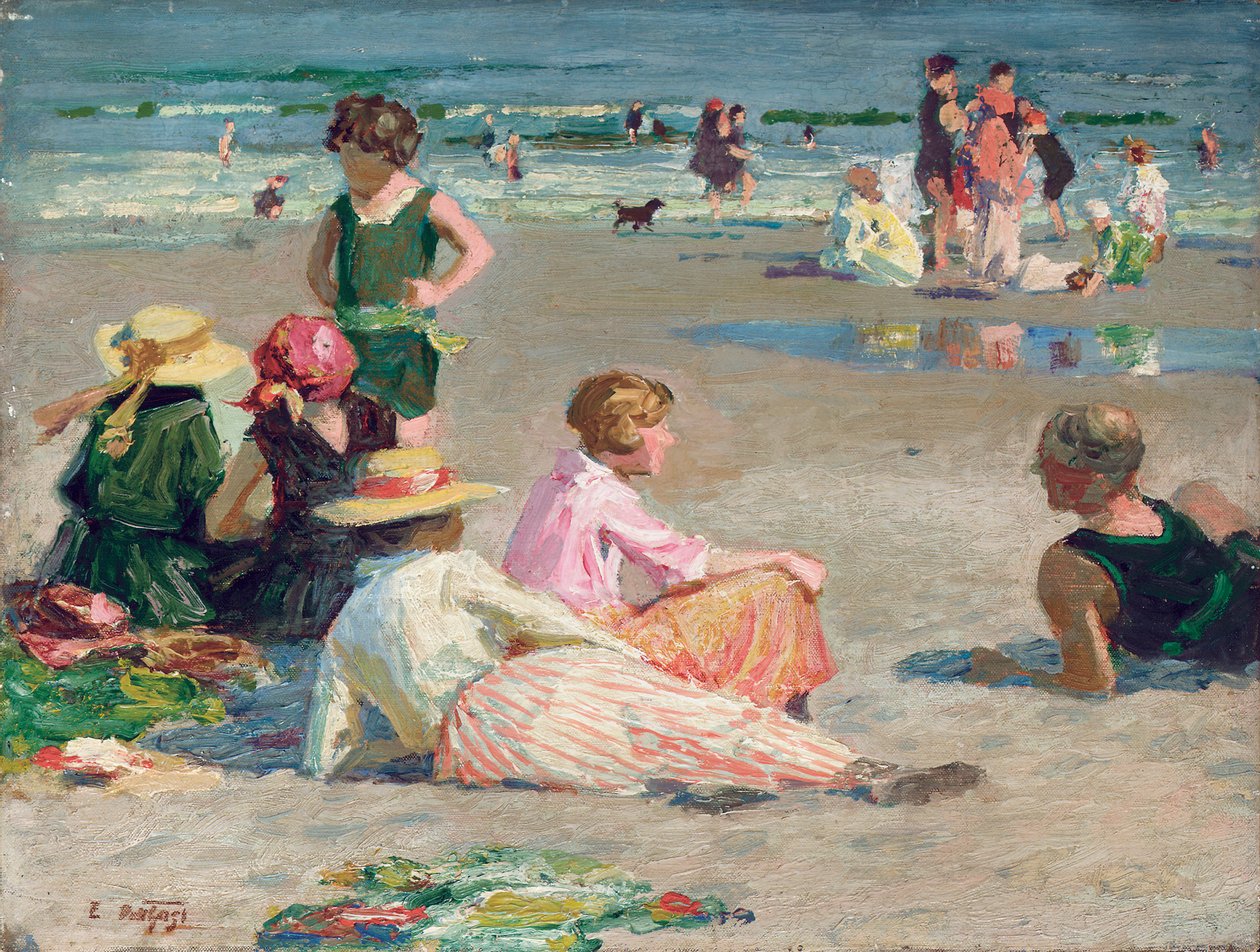 Manhattan Sahili by Edward Henry Potthast
