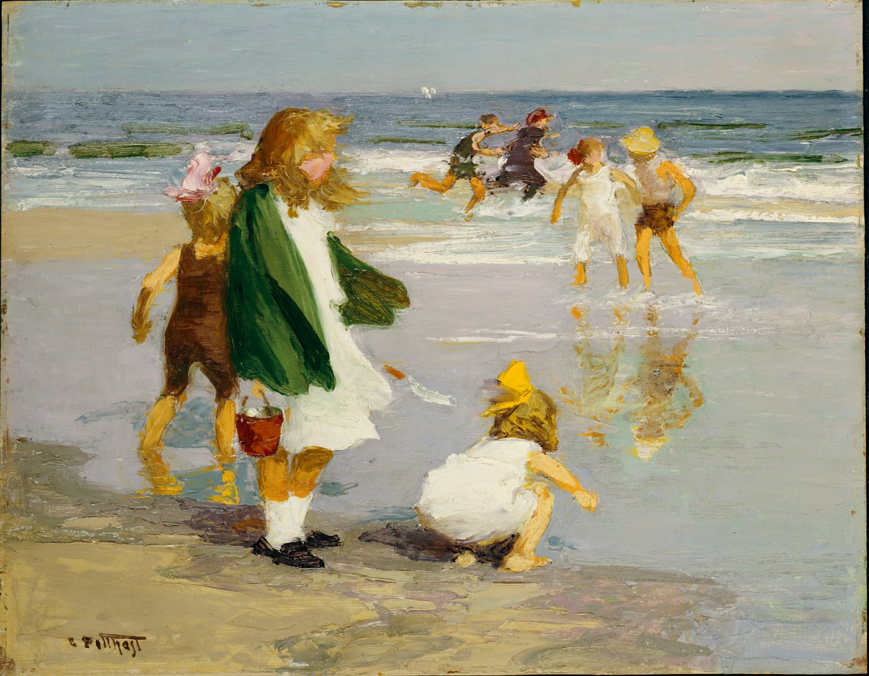 Sörf oynamak by Edward Henry Potthast