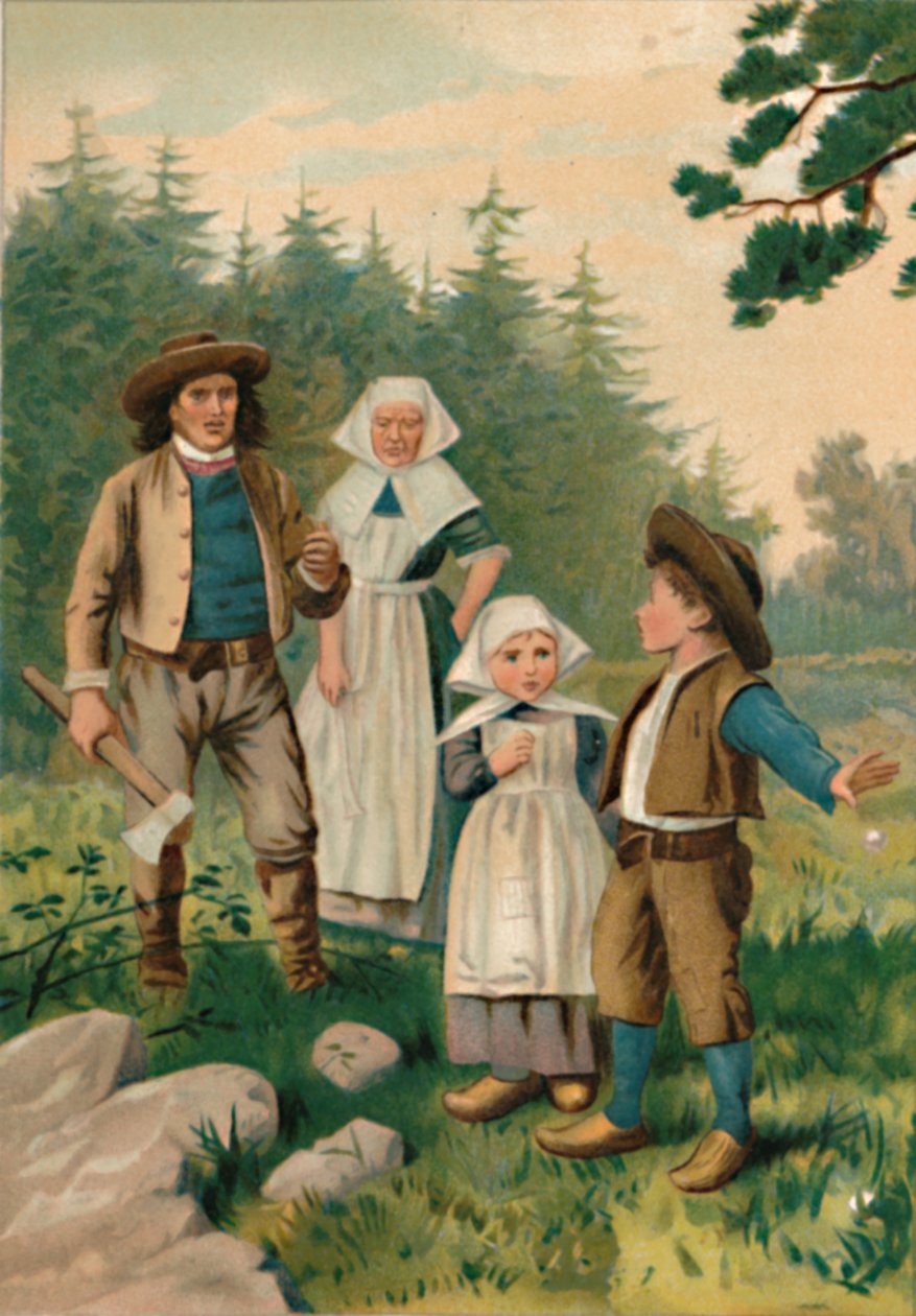 Oduncu ve Çocukları, 1901 by Edward Henry Wehnert