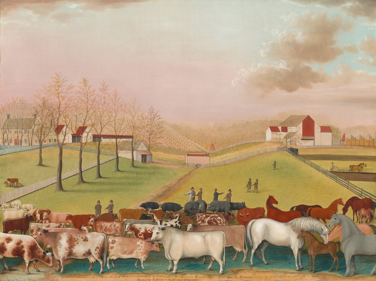 Cornell Çiftliği, 1848. by Edward Hicks