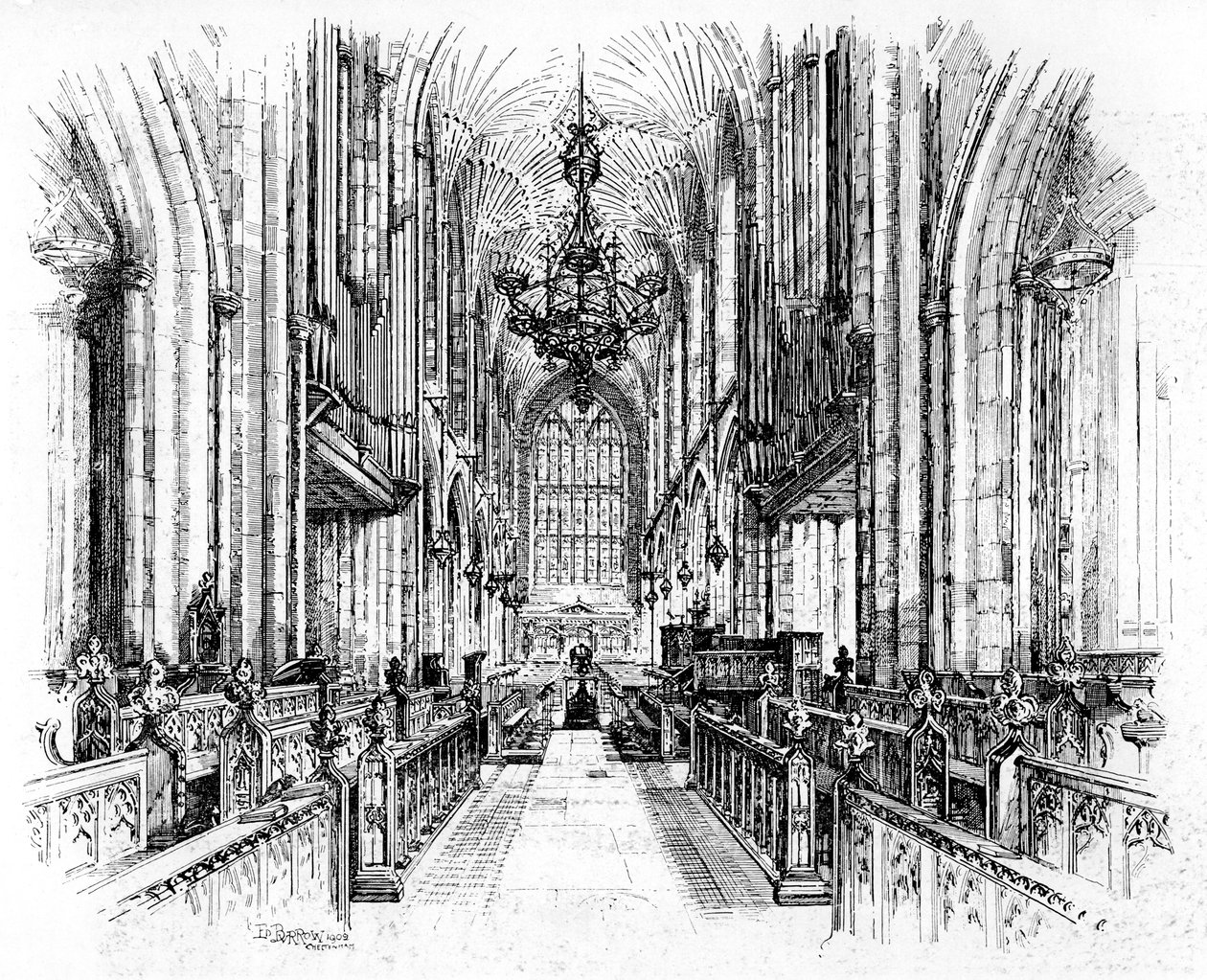 Bath Abbey, Bath, Somerset, 1902-1903. by Edward J. Burrows