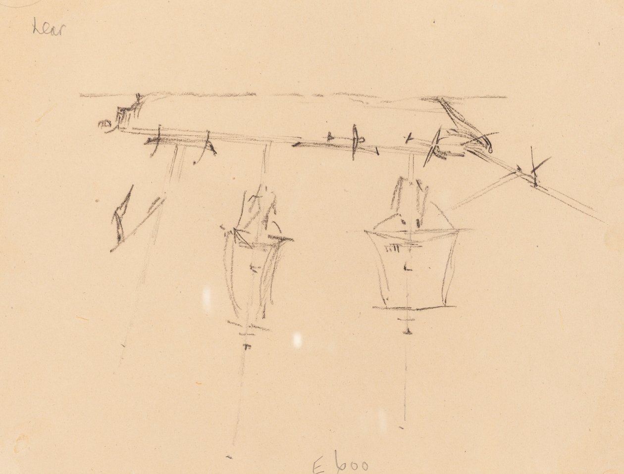 Bir Yelkenli Gemi [verso], 18391845. by Edward Lear