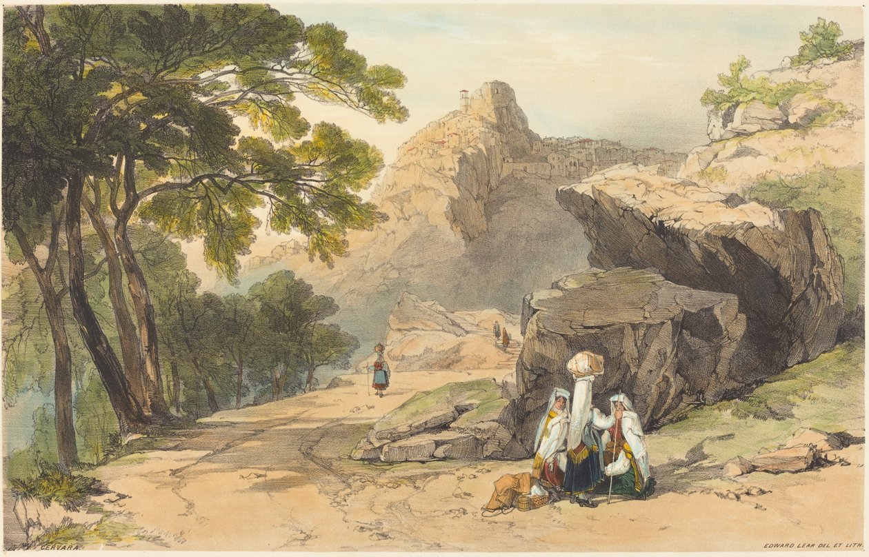 Cervara. by Edward Lear