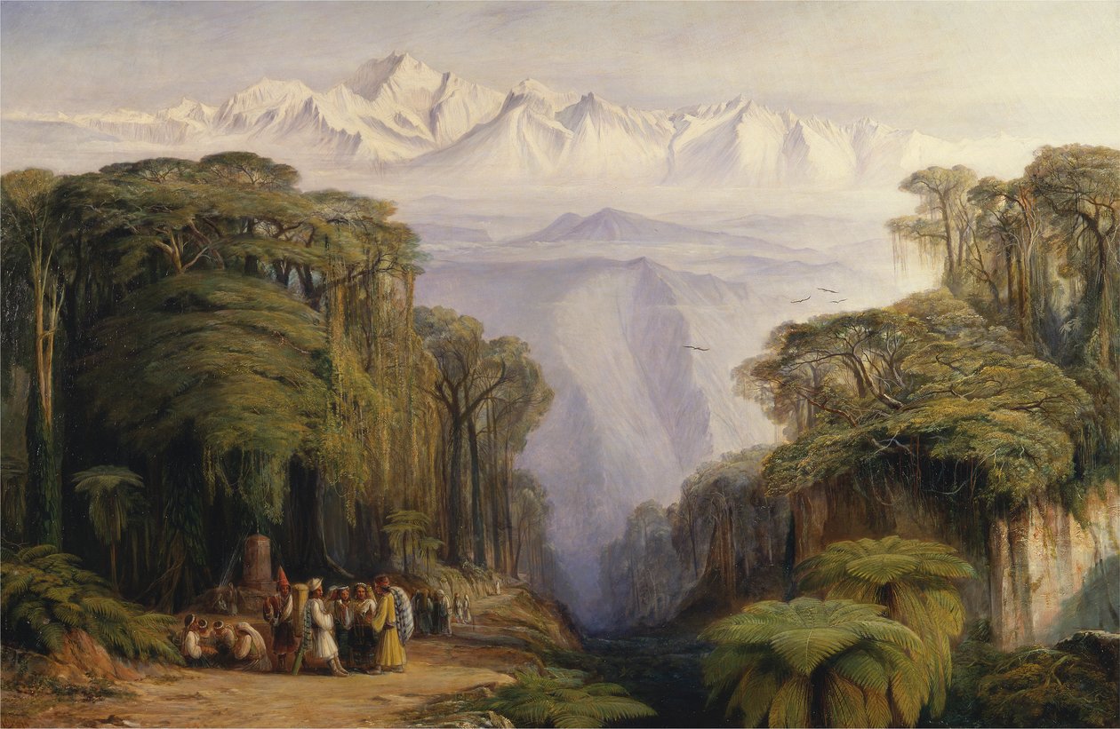 Darjeeling'den Kangchenjunga by Edward Lear