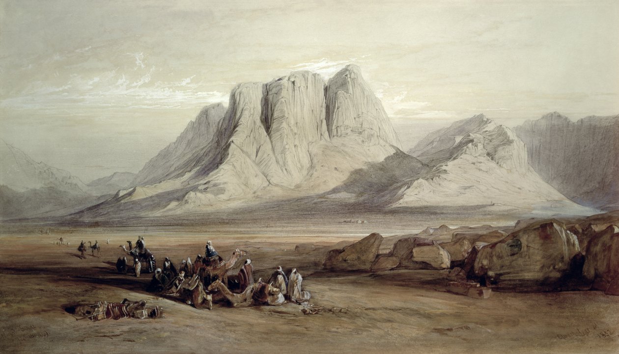 Sina Dağı, 26 Ocak 1849 by Edward Lear