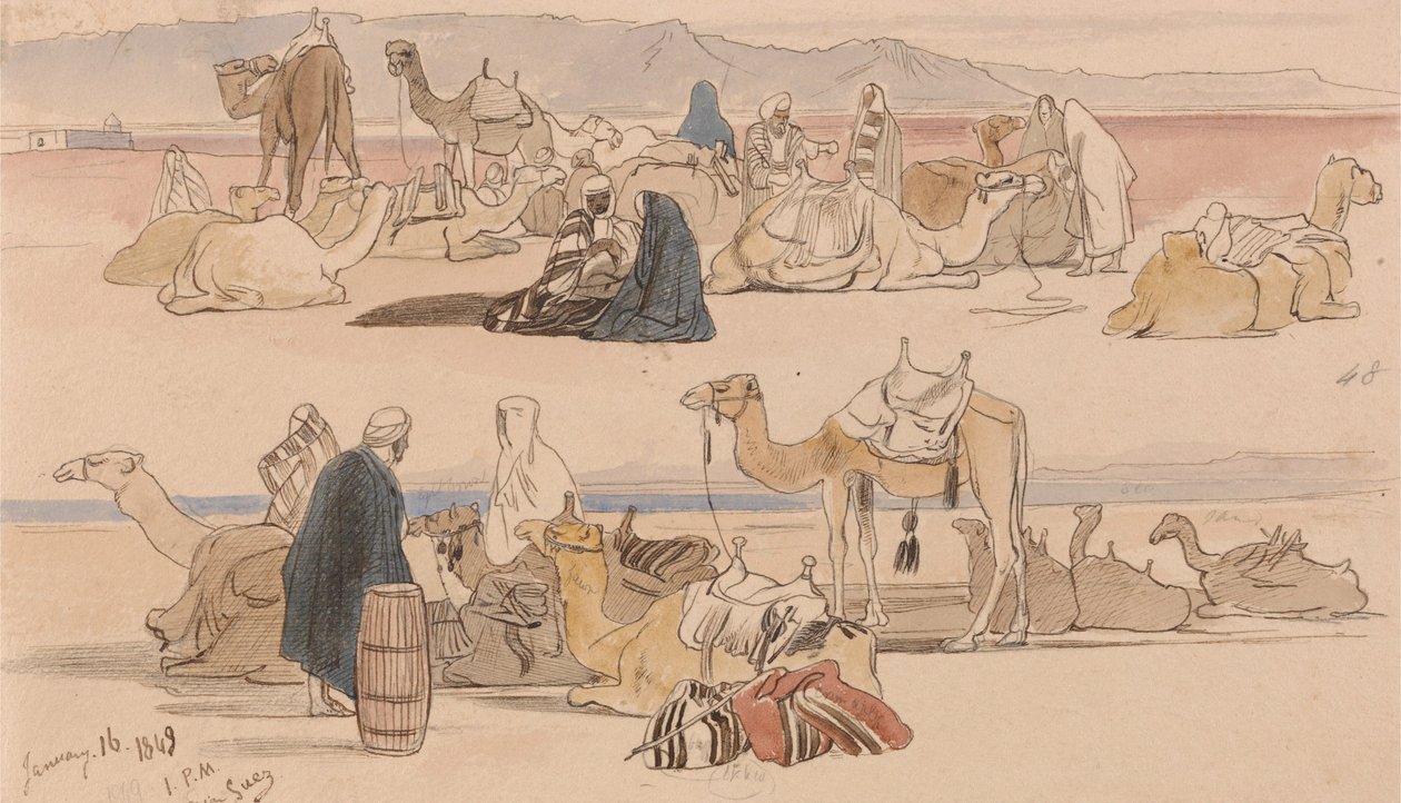 Süveyş yakınlarında by Edward Lear