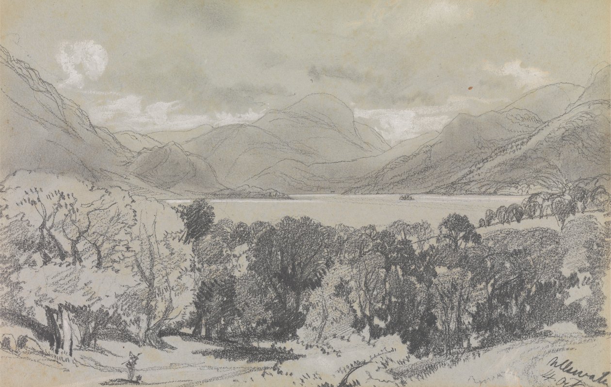 Ullswater, 14 Ekim 1836 by Edward Lear