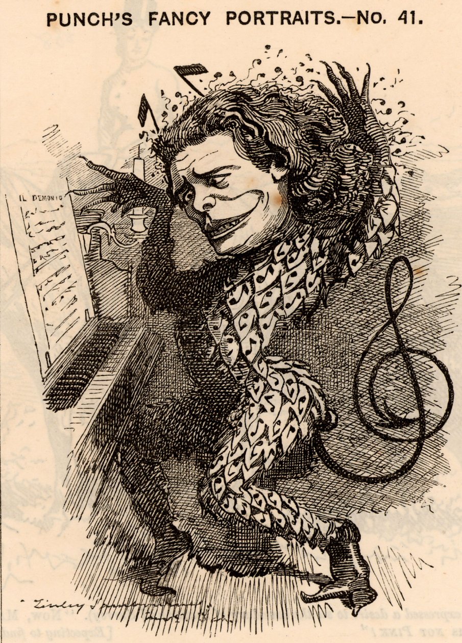 Anton Rubenstein (1829-1894) by Edward Linley Sambourne