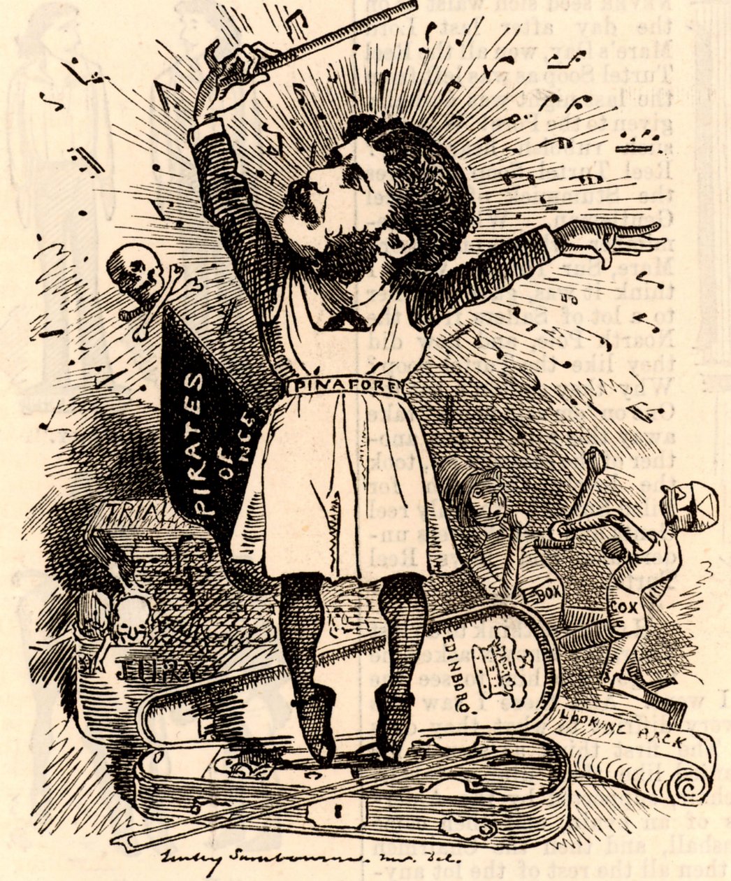 Arthur Seymour Sullivan (1842-1900) by Edward Linley Sambourne