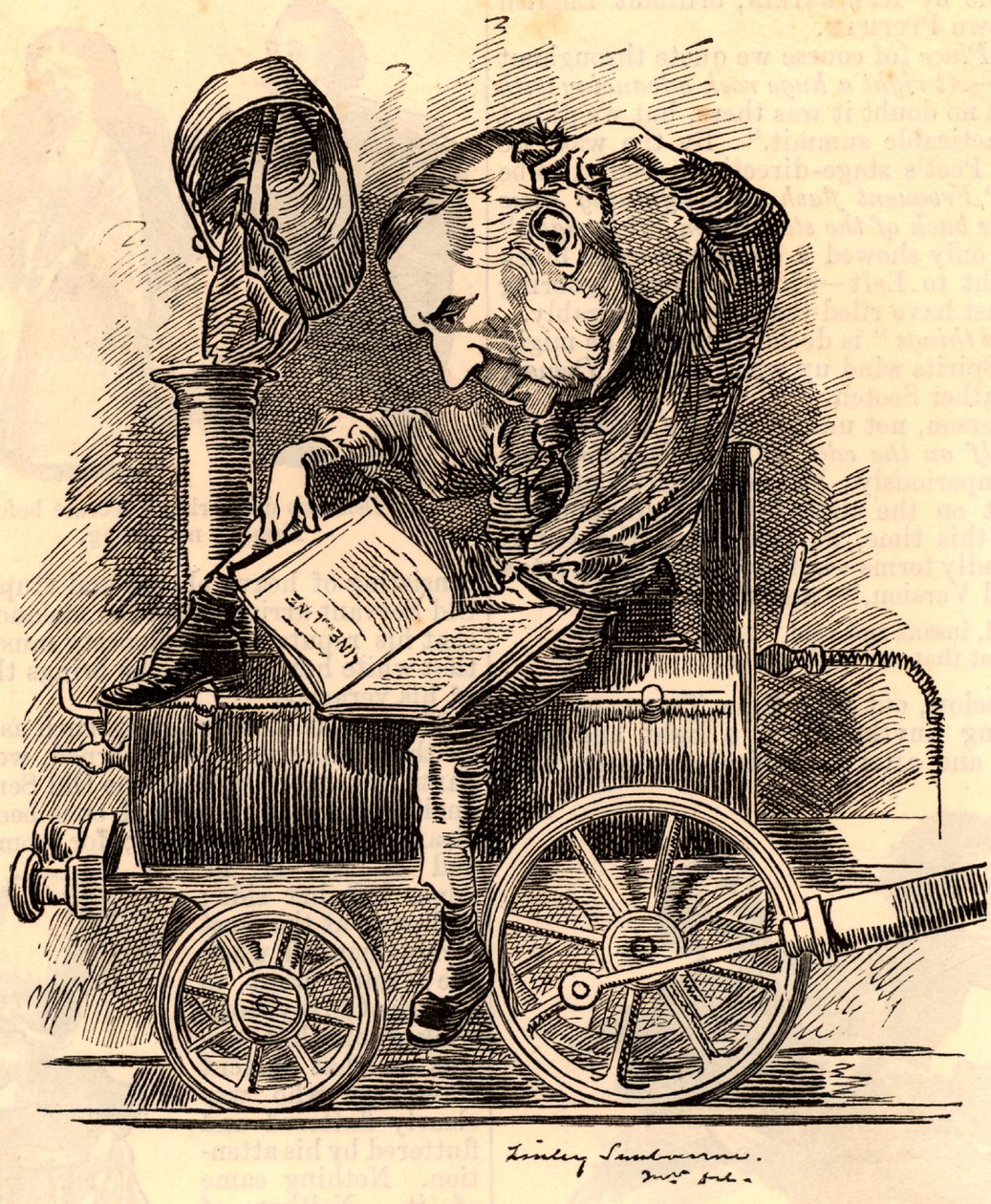 Edward William Watkin (1819-1901) by Edward Linley Sambourne