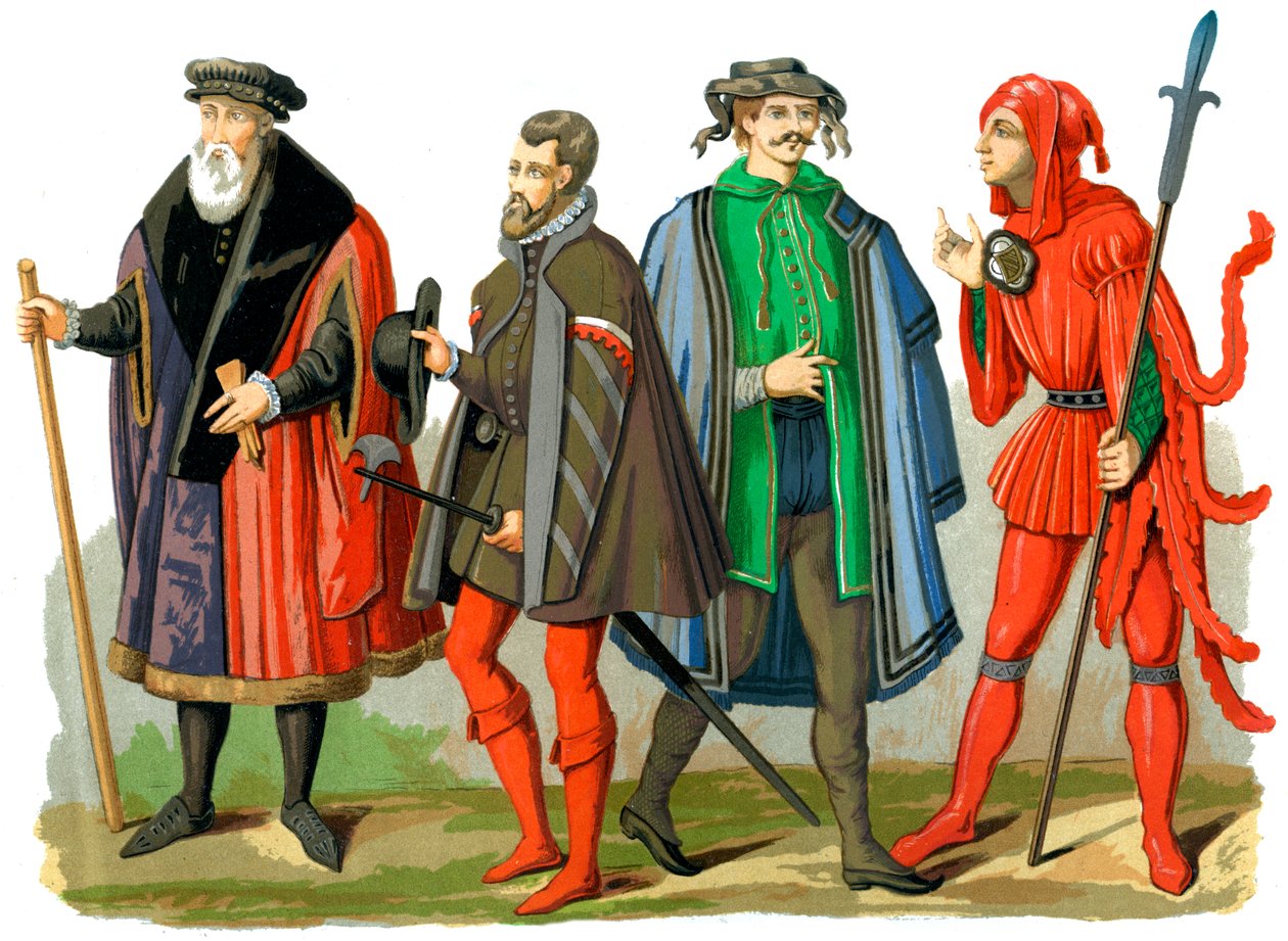 Alman kostümleri, 15.-16. yüzyıl 1849. by Edward May