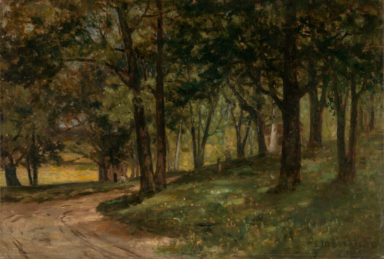 Ağaçlarla dolu isimsiz manzara, n.d. by Edward Mitchell Bannister