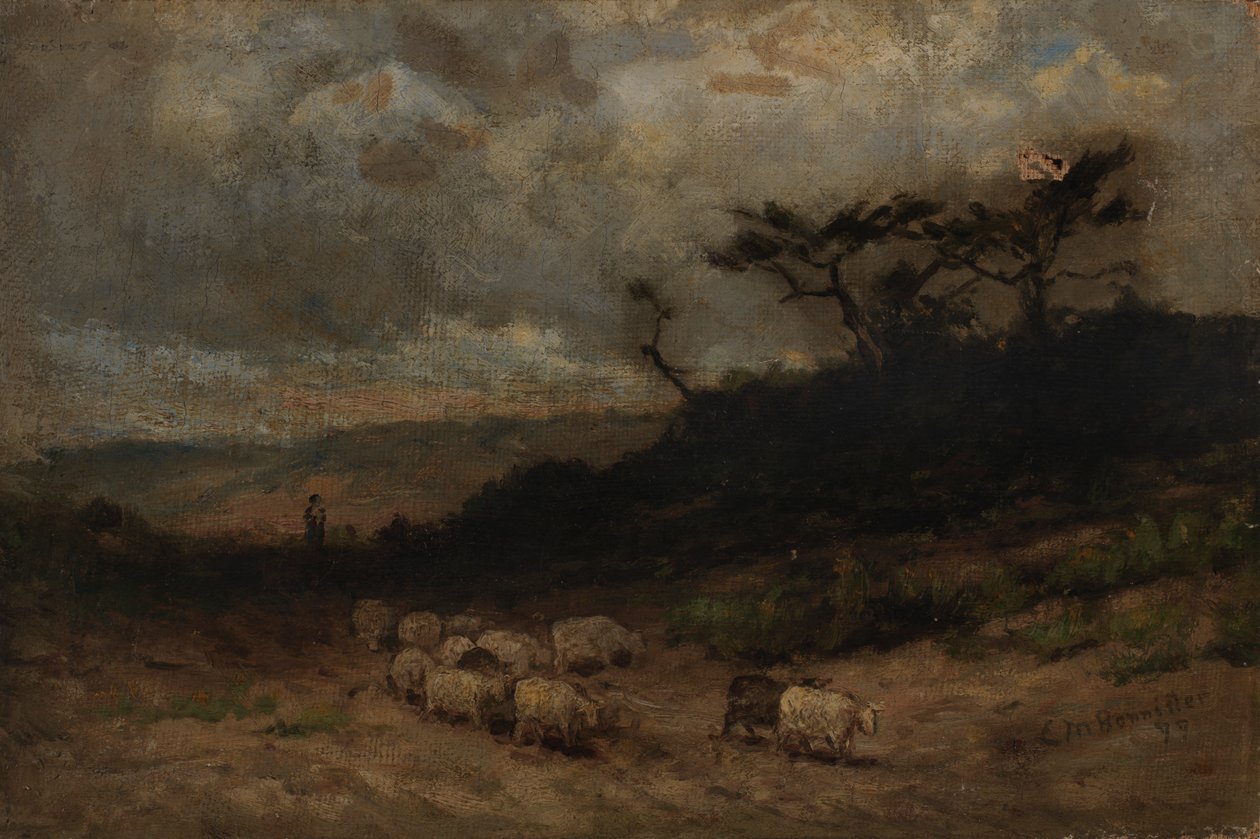 Koyunlu isimsiz çoban, 1877. by Edward Mitchell Bannister