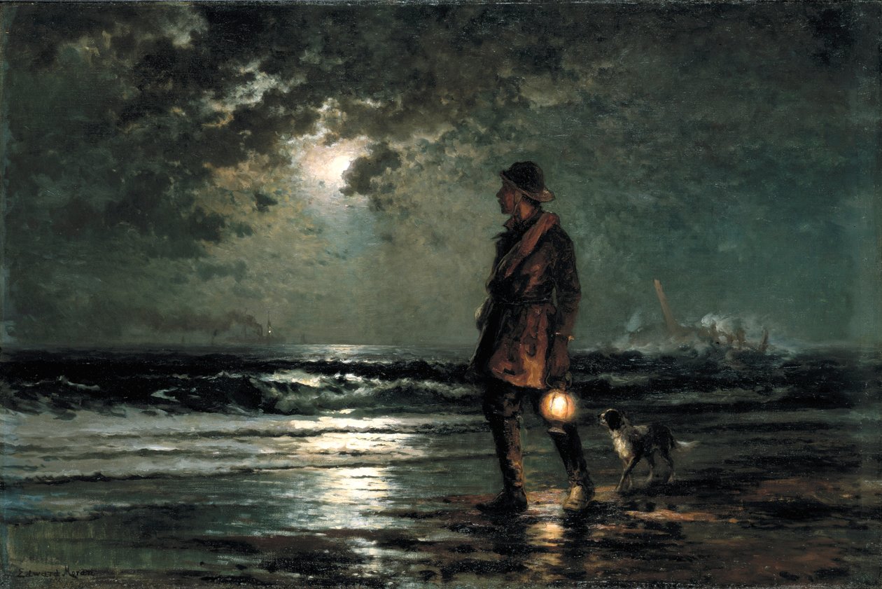 Hayat Kurtarıcı Devriye, ca. 1893. by Edward Moran