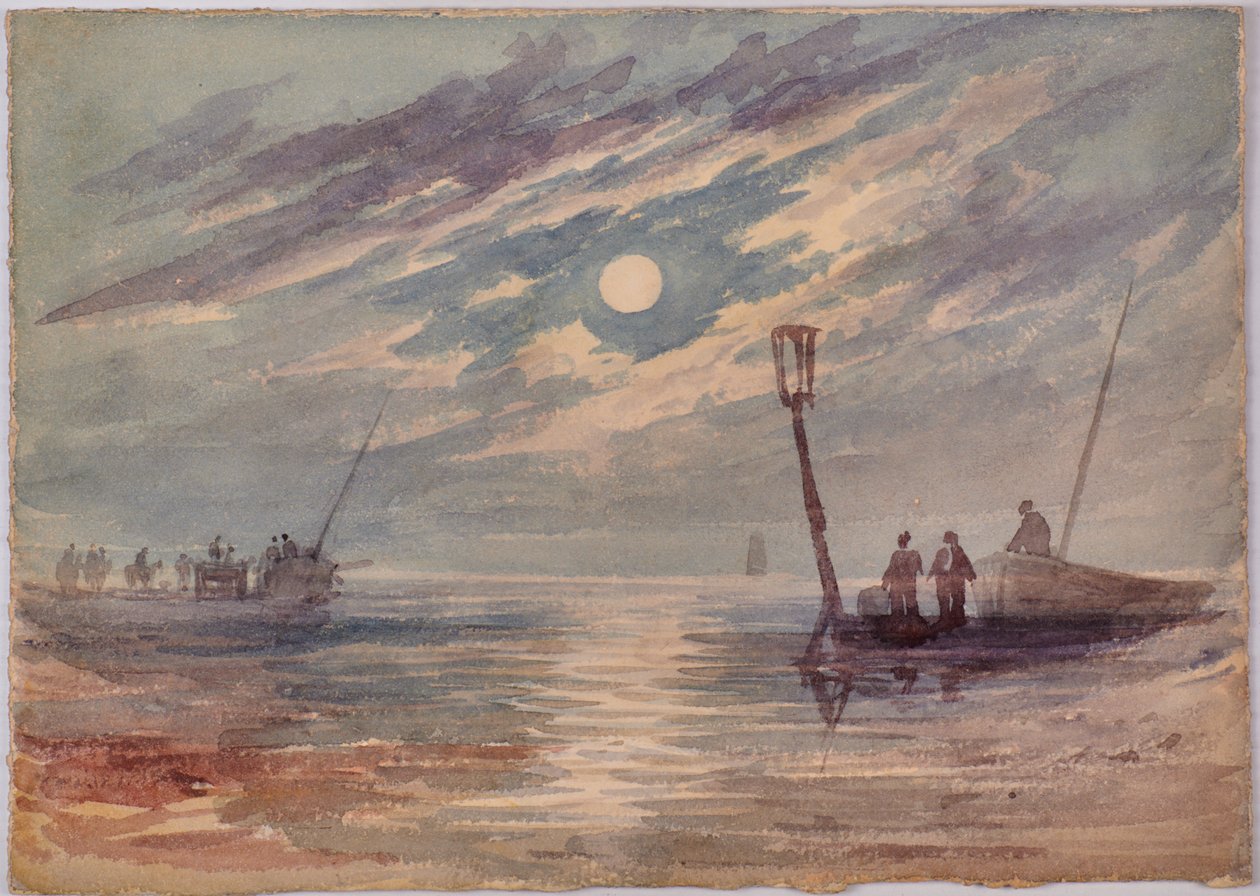 Geceleri deniz manzarası by Edward Pretty
