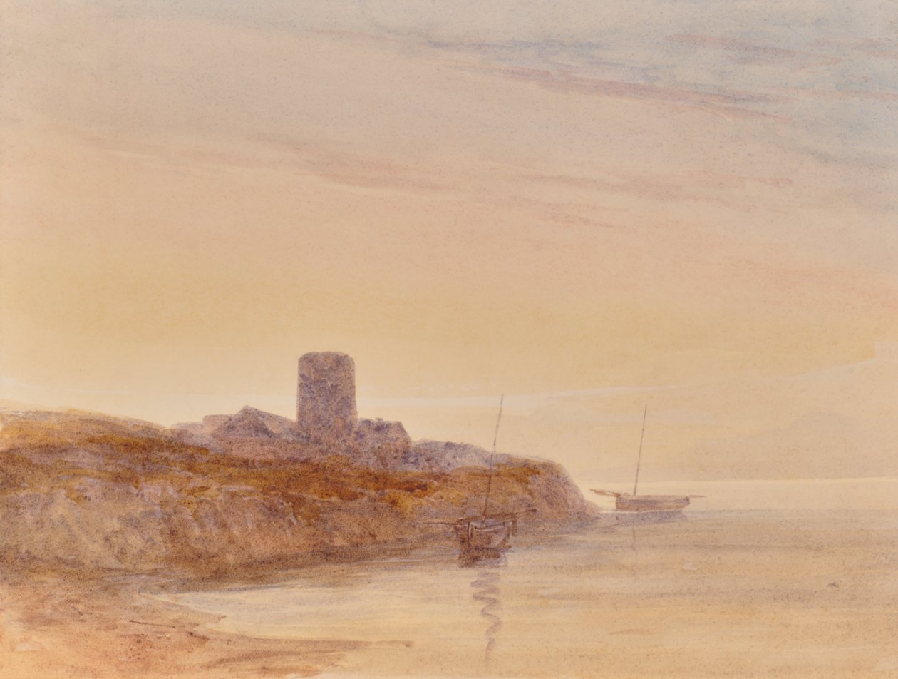 Kule ile deniz manzarası by Edward Pretty