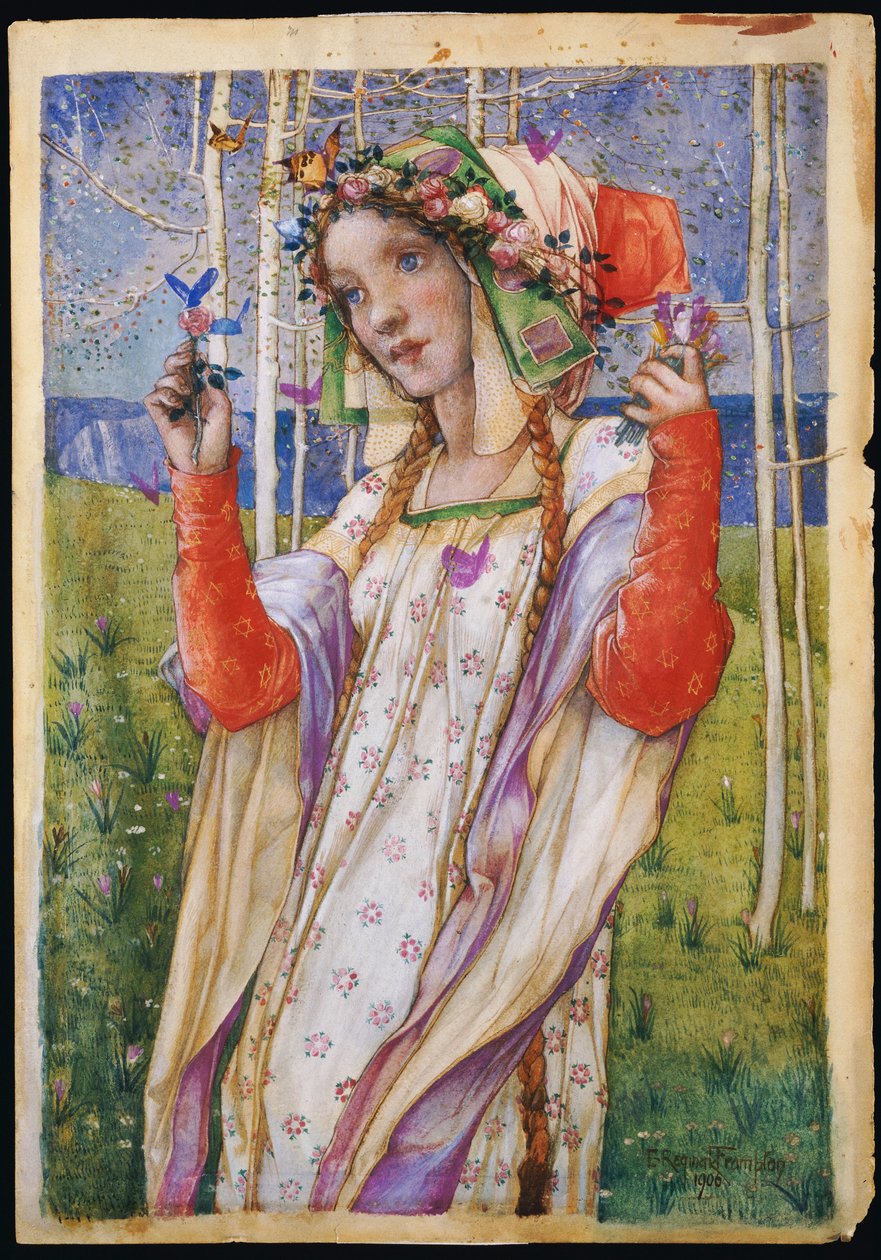 periler diyarı, 1906 by Edward Reginald Frampton