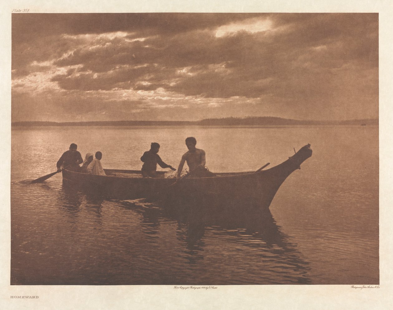 Portföy IX, Plaka 318: Eve Doğru by Edward S. Curtis