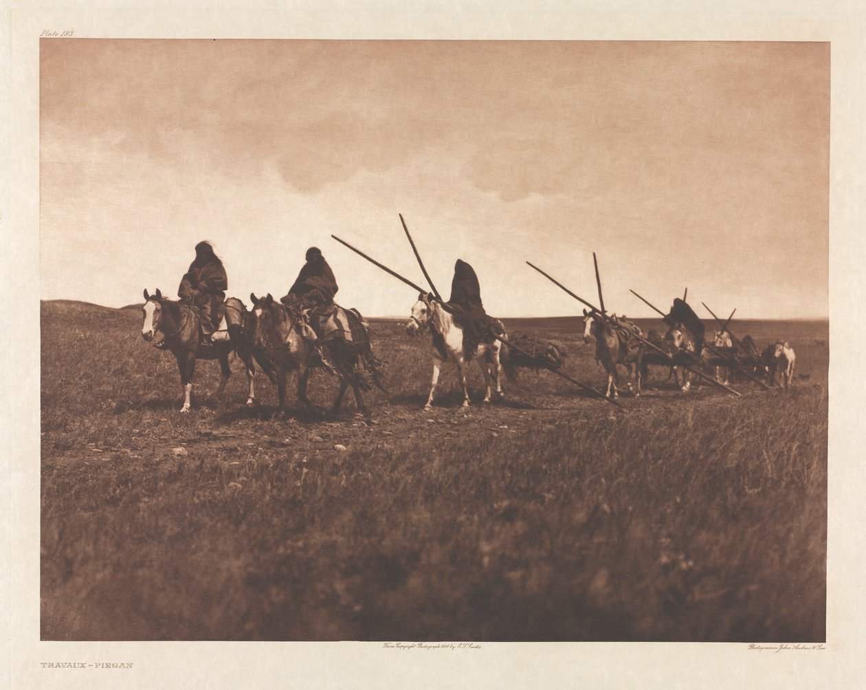 Portföy VI, Levha 193: İşler--Piegan by Edward S. Curtis