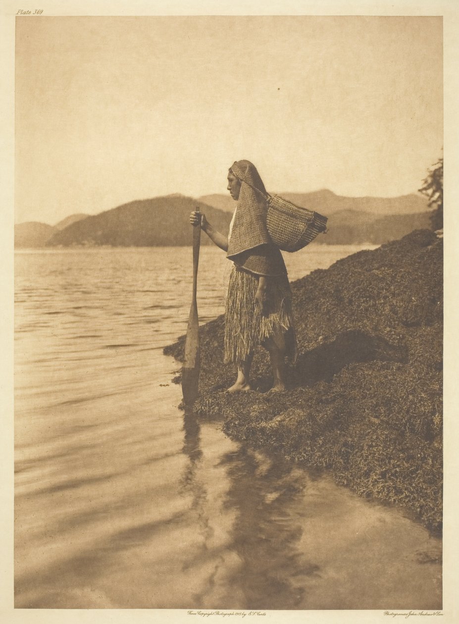 Yosun Toplayıcı by Edward S. Curtis