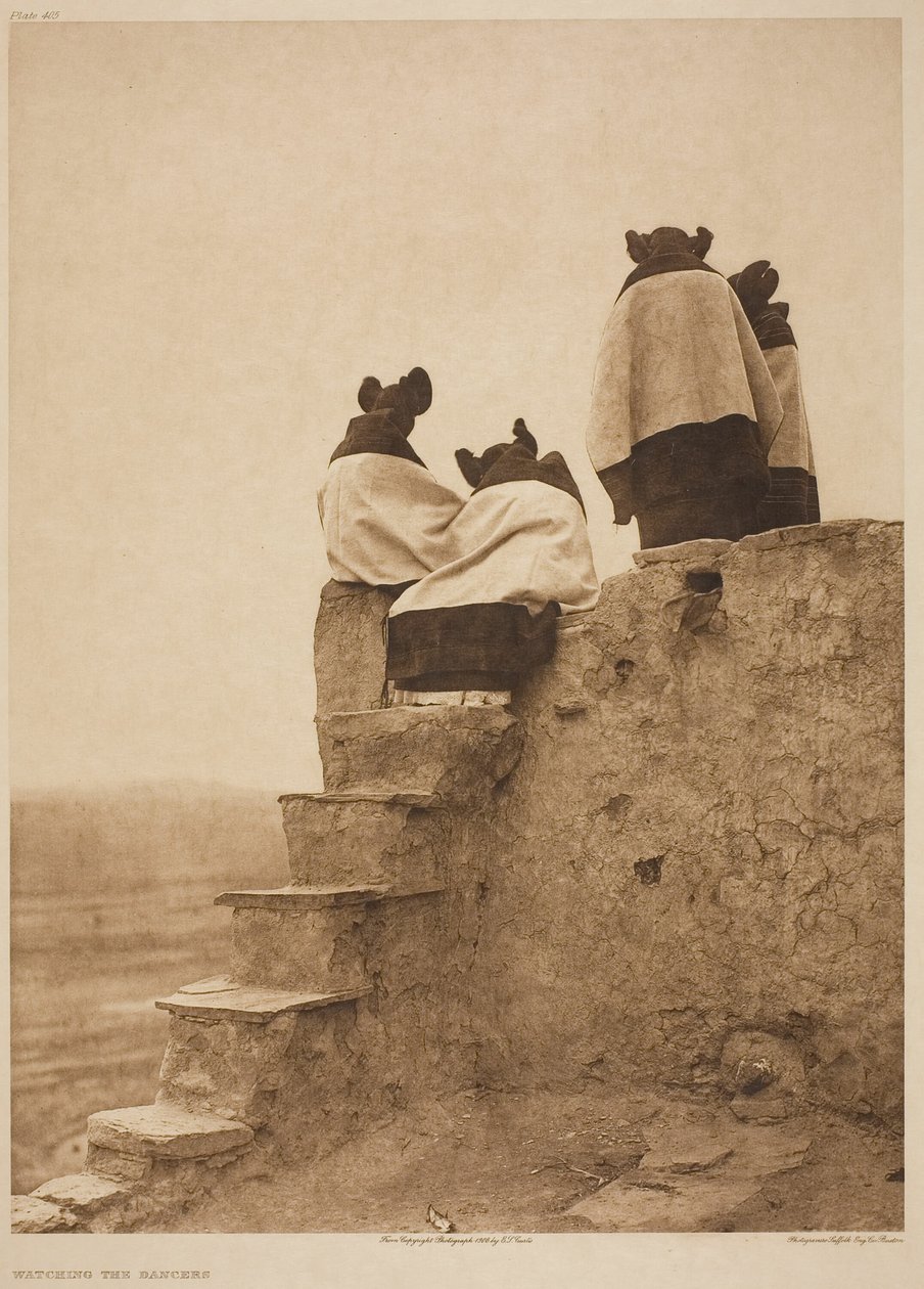 dansçıları izlemek by Edward S. Curtis