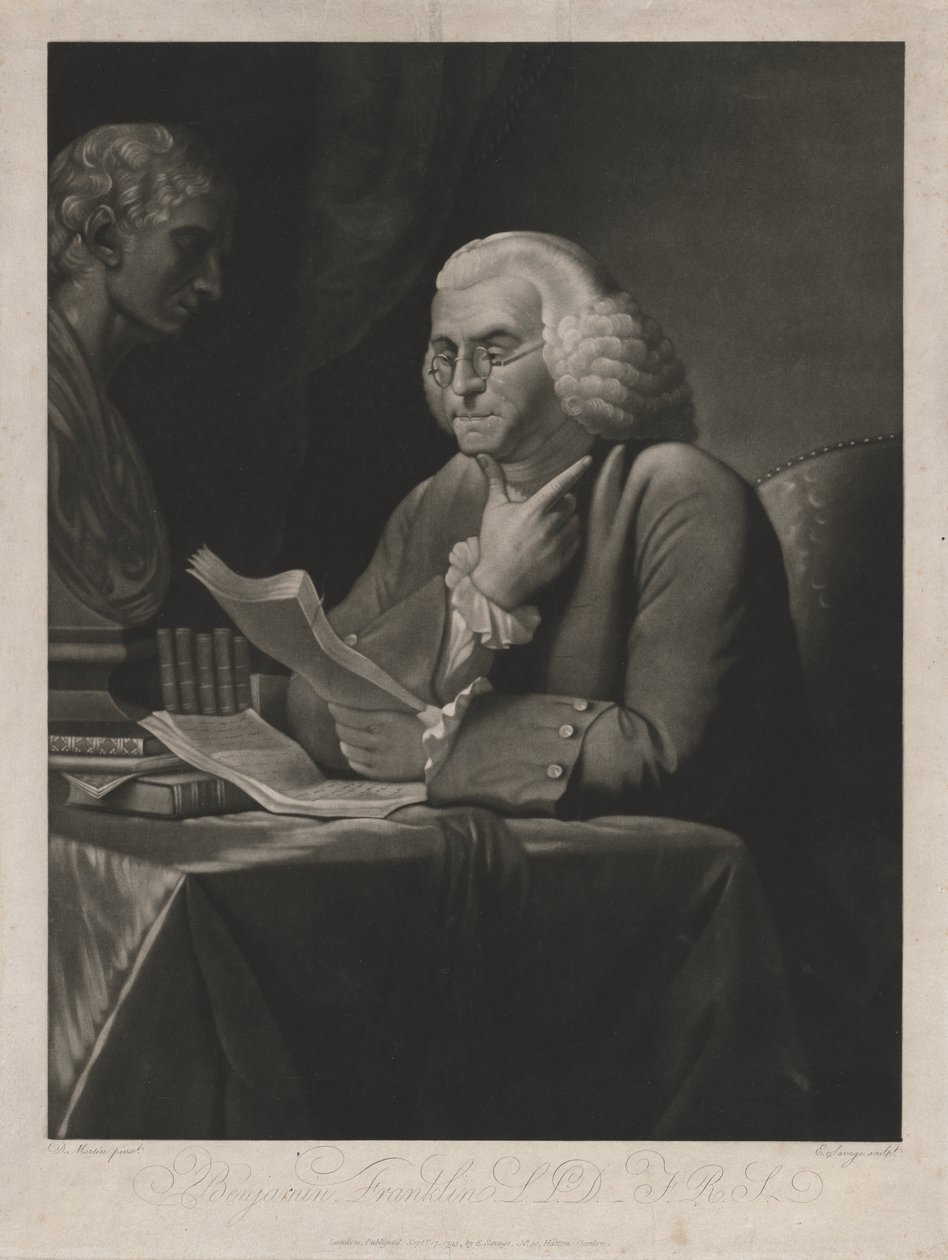Benjamin Franklin, 1793. by Edward Savage