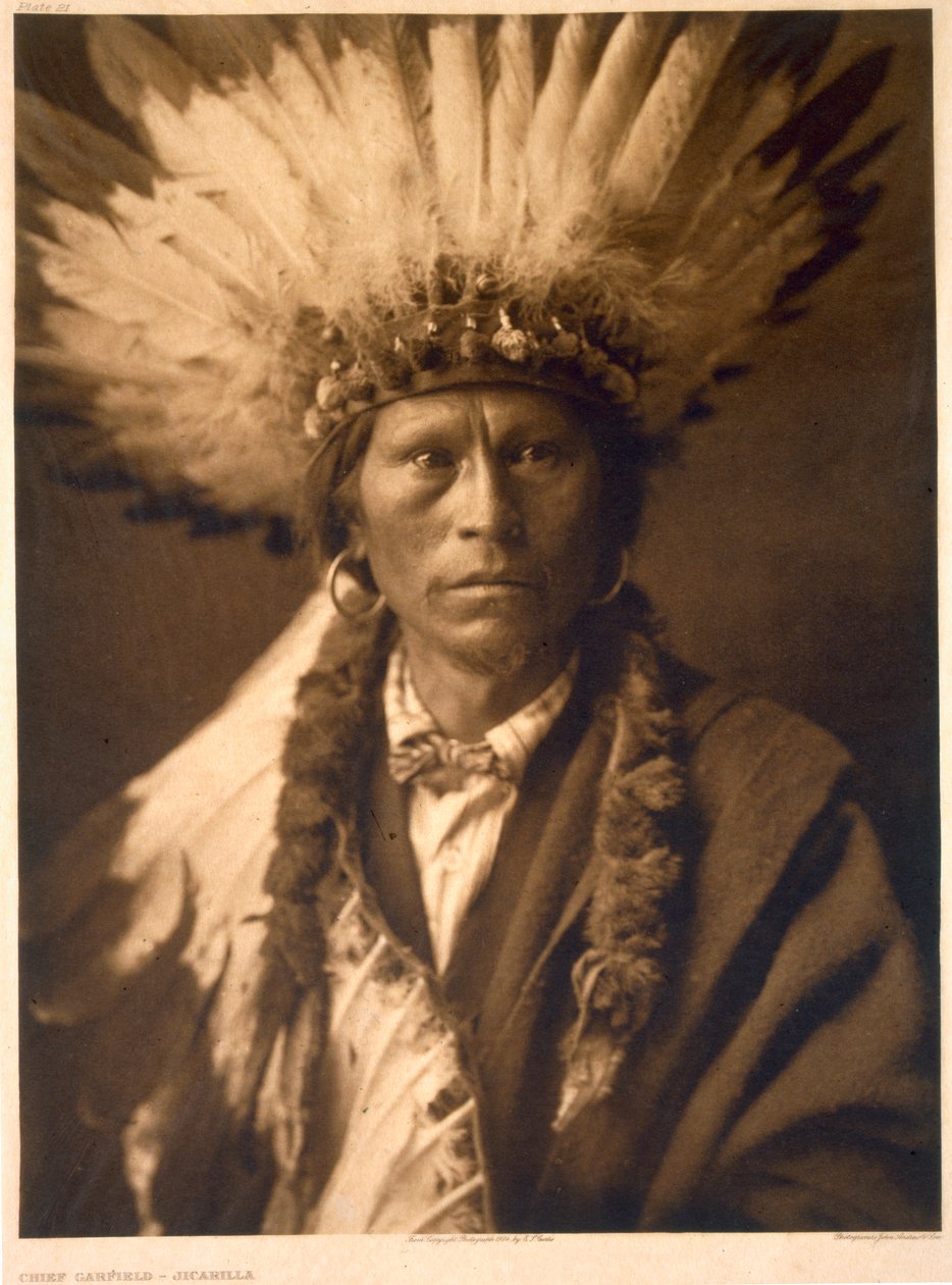 Jicarilla'nın Şefi Garfield by Edward Sheriff (after) Curtis