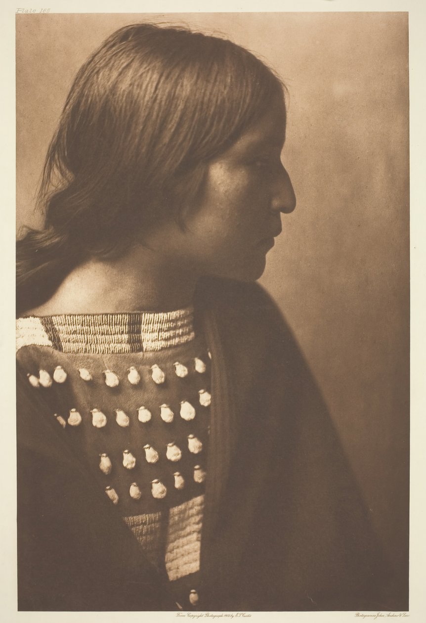 Arıkara Kız, 1908. by Edward Sheriff Curtis